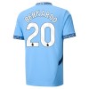 Maillot de Supporter Manchester City Bernardo 20 Domicile 2024-25 Pour Enfant